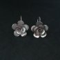 Fine Silver Earrings Sterling 925 Jewelry 8g Dangle REALISTIC FLOWER HOOK 323807