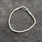 FINE SILVER BRACELET 999 TRIBAL CRAFT VINTAGE 3.9g  MINIMAL BEAD THIN #47