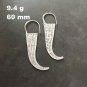 FINE SILVER EARRINGS NO STONES CRAFT VINTAGE DANGLES 9g FLAT HOOK #REE20
