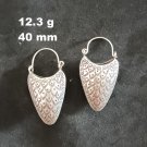 Fine Silver Earrings Sterling 925 Dangle 12g Strawberry Huggie Charms 24158