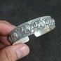 FINE Silver Bangle Bracelet 925 CRAFT Triba 29g JEWELRY VINTAGE ELEPHANT #30