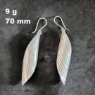 Fine Silver Earrings Sterling 925 Dangle 9g Pattern Roll Curl Charms 24154