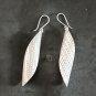 Fine Silver Earrings Sterling 925 Dangle 9g Pattern Roll Curl Charms 24154