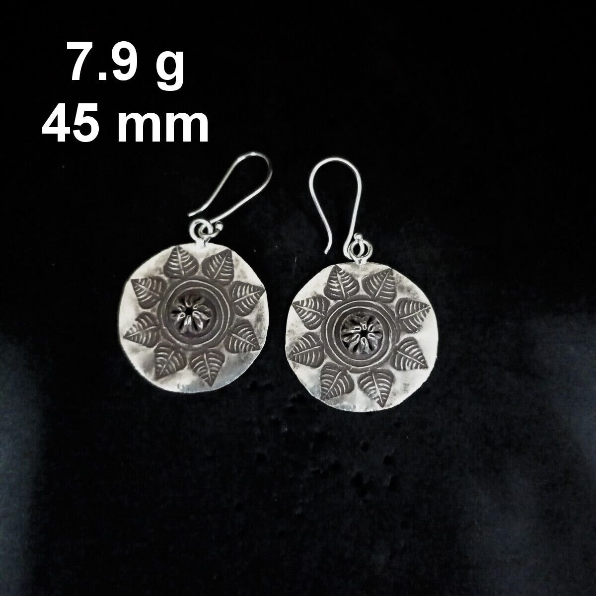 FINE SILVER EARRINGS CRAFT VINTAGE DANGLES 7g Whimsy and Wonder #RE262