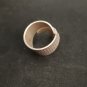 FINE SOLID SILVER RING FIXED SIZE VINTAGE 7g FISH WRAP BAND #RR064