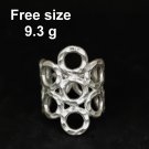 Fine Silver Rings craft Adjustable Free Size Vintage Timeless Artistry V19