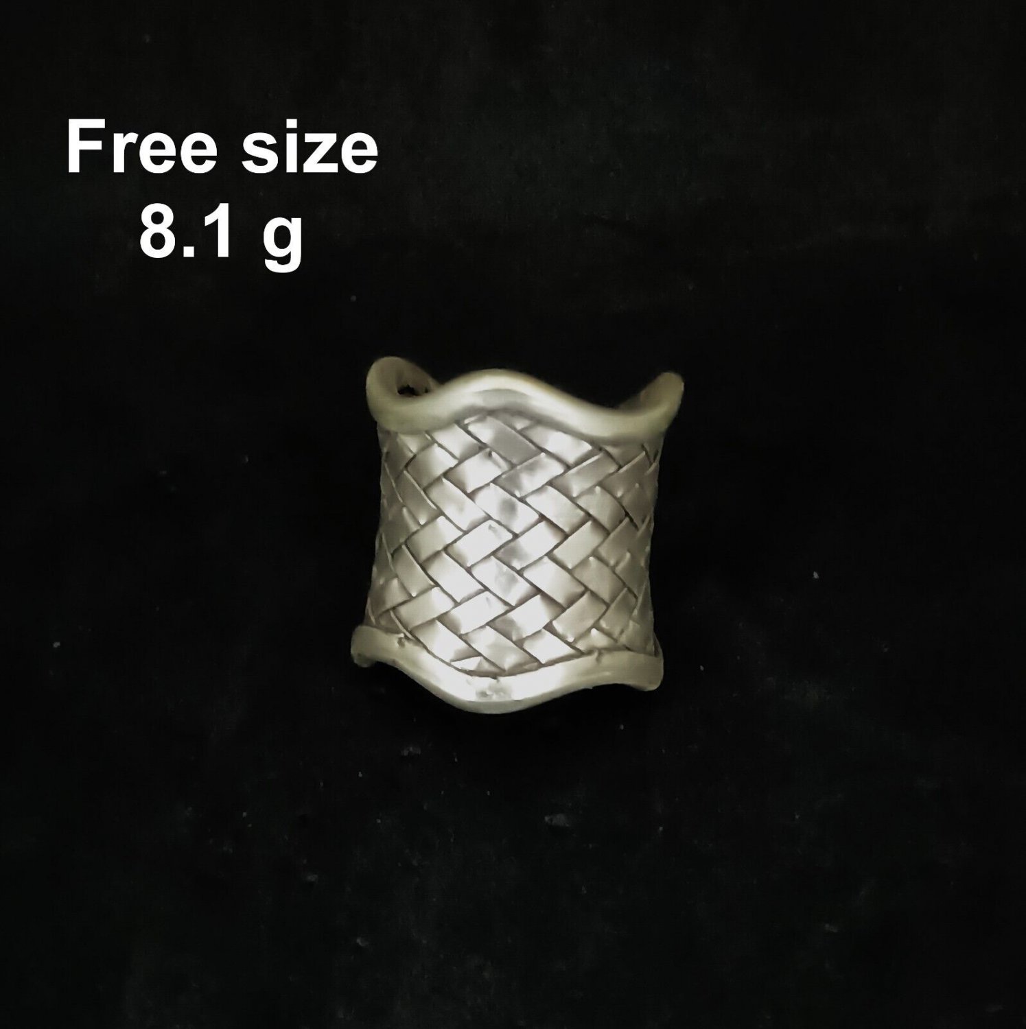 Fine Silver Rings craft Adjustable Free Size Vintage Timeless Artistry V14