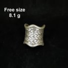 Fine Silver Rings craft Adjustable Free Size Vintage Timeless Artistry V14
