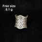 Fine Silver Rings craft Adjustable Free Size Vintage Timeless Artistry V14