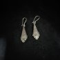 FINE SILVER EARRINGS CRAFT VINTAGE DANGLES 5g Glimmering vintage fish #RE247