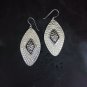 FINE SILVER EARRINGS CRAFT VINTAGE DANGLES 9g Glimmering Artisan #RE248