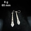 FINE SILVER EARRINGS CRAFT VINTAGE DANGLES 8g Intricate Nostalgic #RE260