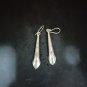 FINE SILVER EARRINGS CRAFT VINTAGE DANGLES 8g Intricate Nostalgic #RE260