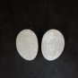 FINE SILVER EARRINGS CRAFT VINTAGE WOMEN DANGLES 4g STUD OVAL #RE126
