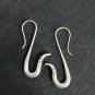 FINE SILVER EARRINGS NO STONE CRAFT VINTAGE DANGLES 8g EGYPTIAN STYLE  #RE077