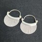 FINE SILVER EARRINGS NO STONE CRAFT VINTAGE DANGLES 6g MINI HUGGIE MARK #RE074
