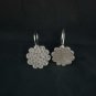 FINE SILVER EARRINGS CRAFT VINTAGE WOMEN DANGLES 3g GLEAMING DELIGHT #RE139