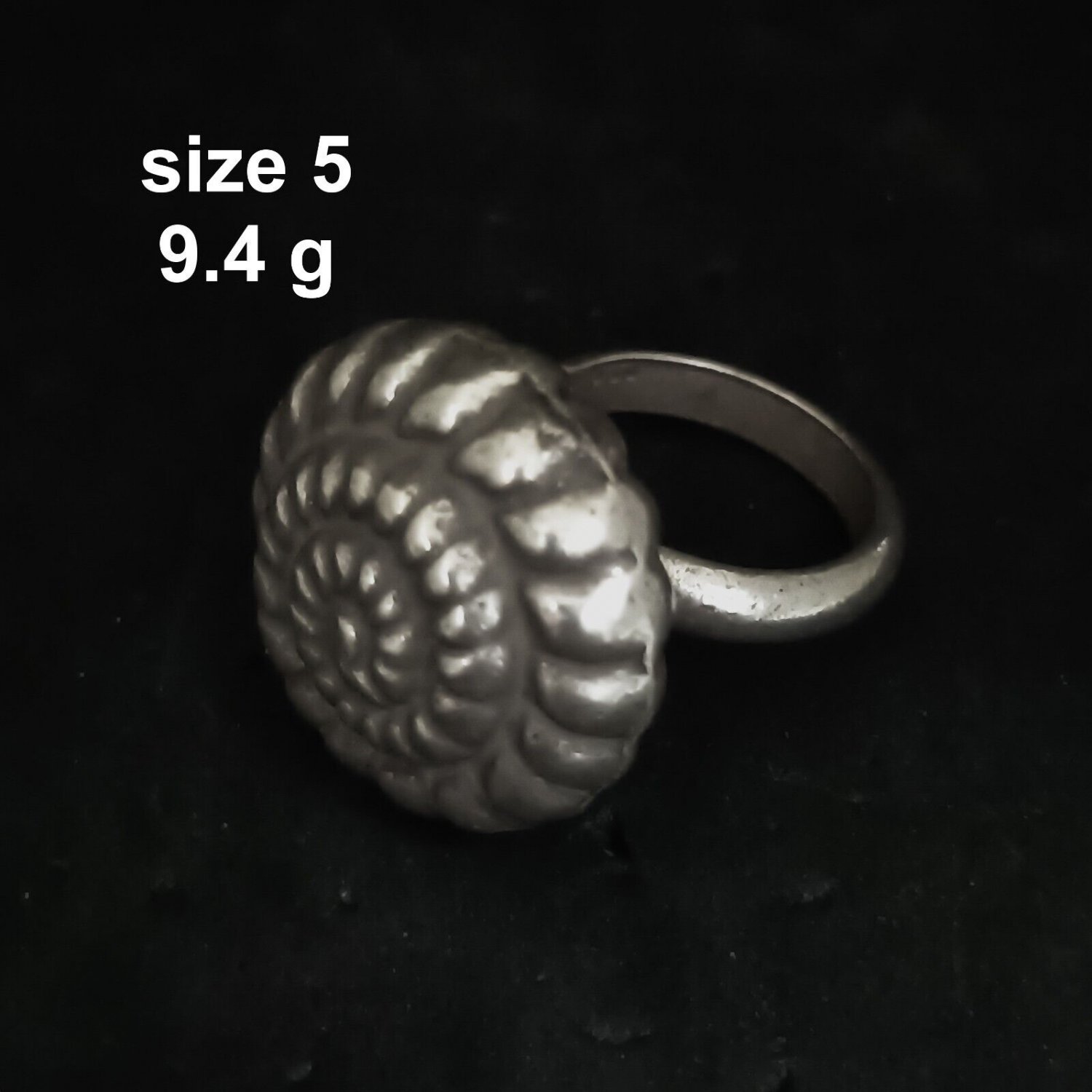 Fine Silver Rings craft Adjustable Free Size Vintage Timeless Artistry V06