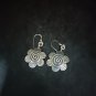 FINE SILVER EARRINGS CRAFT VINTAGE DANGLES 5g Whimsical Spiral Artisan #RE179