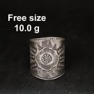 Fine Silver Rings craft Adjustable Free Size Vintage Timeless Artistry V16