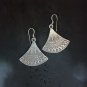 FINE SILVER EARRINGS CRAFT VINTAGE DANGLES 8g Lustrous Glam #RE274