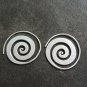FINE SILVER EARRINGS NO STONE CRAFT VINTAGE DANGLES 7g FLAT FILIGREE #REE50