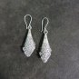 FINE SILVER EARRINGS CRAFT VINTAGE DANGLES 5g Bohemian rustic fish #RE217