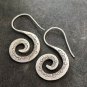 FINE SILVER EARRINGS NO STONE CRAFT VINTAGE DANGLES 8g OCTOPUS TENTACLES #REE52