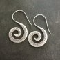 FINE SILVER EARRINGS NO STONE CRAFT VINTAGE DANGLES 8g OCTOPUS TENTACLES #REE52