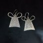 FINE SILVER EARRINGS CRAFT VINTAGE DANGLES 5g Geometric Tribal charms #RE161