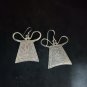 FINE SILVER EARRINGS CRAFT VINTAGE DANGLES 5g Geometric Tribal charms #RE161