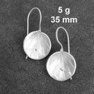 FINE SILVER EARRINGS CRAFT VINTAGE WOMEN DANGLES 5g MINI BON HOOK #RE107