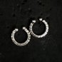 Gleaming Circles: Polished 925 Sterling Silver Hoop Earrings #ST110