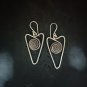 FINE SILVER EARRINGS CRAFT VINTAGE DANGLES 8g Celestial Elegance Arrow #RE300