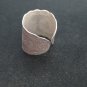 FINE SOLID SILVER RING ADJUSTABLE SIZE VINTAGE 6g RETRO FILIGREE #RR007