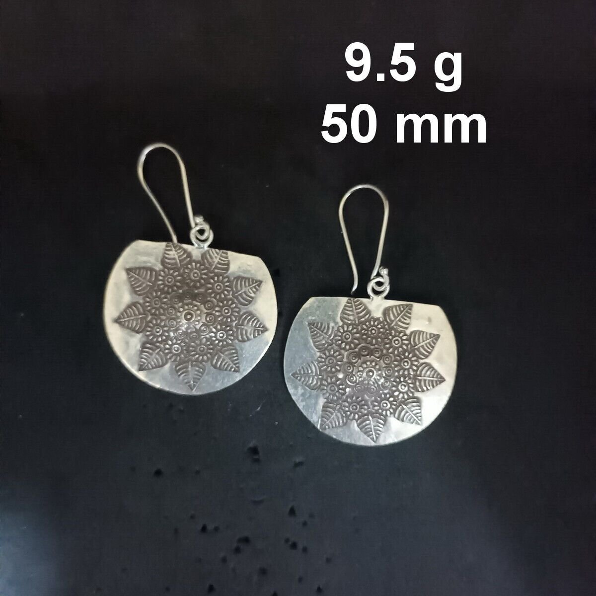 FINE SILVER EARRINGS CRAFT VINTAGE DANGLES 9g Refined Radiance #RE270