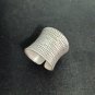 FINE SOLID SILVER RING ADJUSTABLE SIZE VINTAGE 8g ENGRAVED GOTHIC #RR001