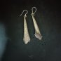 FINE SILVER EARRINGS CRAFT VINTAGE DANGLES 12g Inspirations Artisan #RE298