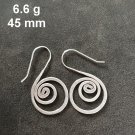 FINE SILVER EARRINGS CRAFT VINTAGE WOMEN DANGLES 6g FILIGREE FANCY #REE86