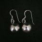 Fine Silver Earrings Karen Vintage CRAFT 5g Fashions Dangle Plain Hooks Balls