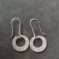 FINE SILVER EARRINGS CRAFT VINTAGE WOMEN DANGLES 11g SPIRAL ENGRAVED #REE91
