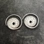 FINE SILVER EARRINGS NO STONE CRAFT VINTAGE DANGLES 7g SPIRAL ROUND #REE57