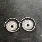 FINE SILVER EARRINGS NO STONE CRAFT VINTAGE DANGLES 7g SPIRAL ROUND #REE57