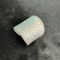 FINE SOLID SILVER RING ADJUSTABLE SIZE VINTAGE 8g ICY WAVE BAND #RR035