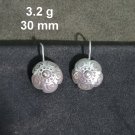 FINE SILVER EARRINGS CRAFT VINTAGE WOMEN DANGLES 3g UMBRELLA STYLES  #RE112