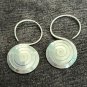 FINE SILVER EARRINGS NO STONE CRAFT VINTAGE DANGLES 6g SPIRAL FILIGREE #REE43