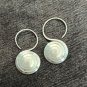 FINE SILVER EARRINGS NO STONE CRAFT VINTAGE DANGLES 6g SPIRAL FILIGREE #REE43