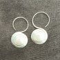 FINE SILVER EARRINGS NO STONE CRAFT VINTAGE DANGLES 6g SPIRAL FILIGREE #REE43
