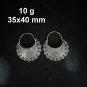 FINE SILVER EARRINGS CRAFT VINTAGE DANGLES 10g Charming Silhouettes #RE299
