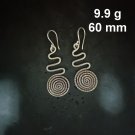 FINE SILVER EARRINGS CRAFT VINTAGE DANGLES 9g Charmed Artifacts #RE295